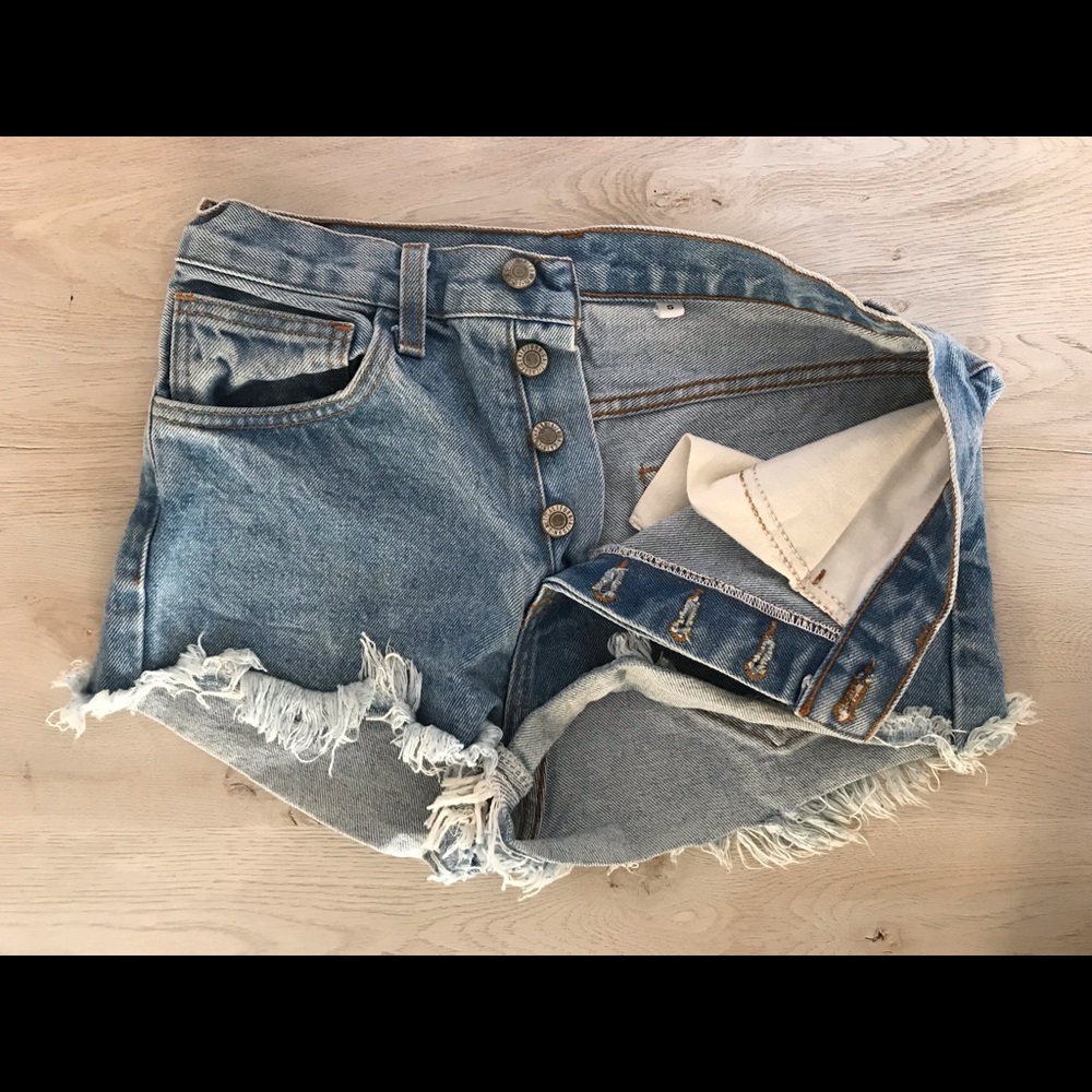 High rise Denim Shorts | Brandy Melville - Picture 2 of 4